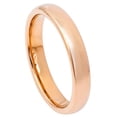 thumbnail image 1 of 4mm Rose Gold IP Plated High Polished Domed Classic StyleWedding Band Ring For Men Or Ladies, 1 of 7