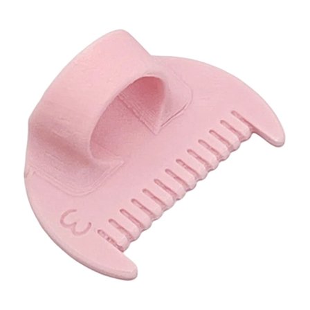 4mm Seam Guide for Hand Sewing Edge Lockranding Tool, Sewing Needle Gauge Measuring Tool, Mini Finger Ruler Kit Ideal for Leather/Fabric/Craft Sew,Pink