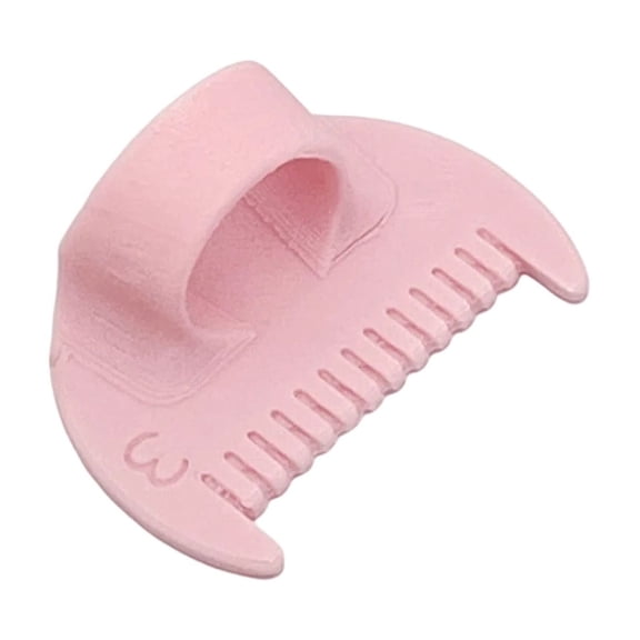 4mm Seam Guide for Hand Sewing Edge Lockranding Tool, Sewing Needle Gauge Measuring Tool, Mini Finger Ruler Kit Ideal for Leather/Fabric/Craft Sew,Pink