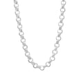 thumbnail image 1 of 4mm Solid .925 Sterling Silver Round Rolo Chain Necklace, 30 inches + Gift Box, 1 of 7