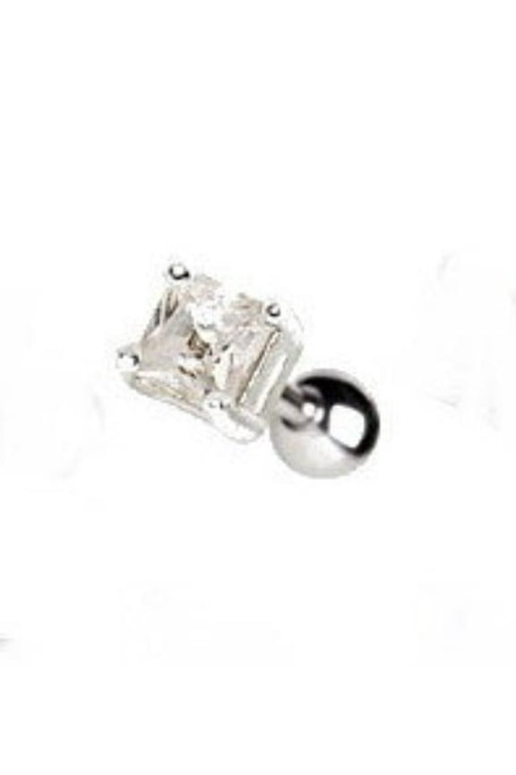 4mm Square CZ Cartilage Earring
