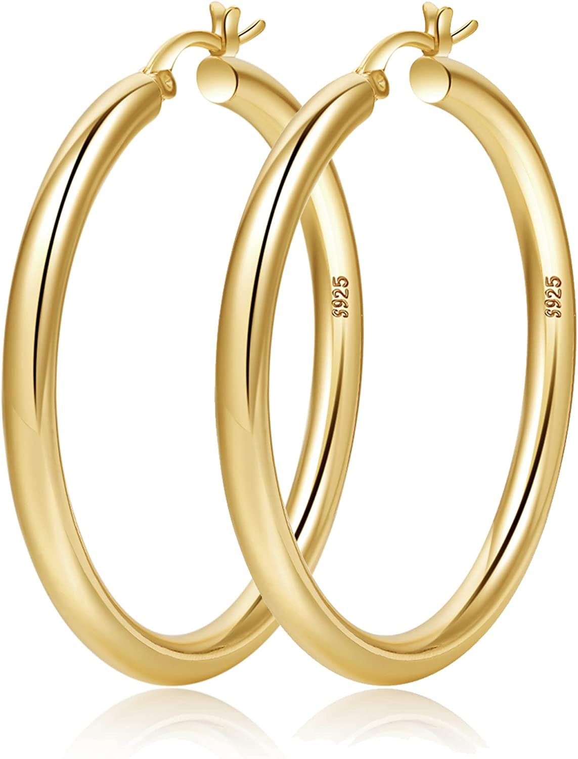 Gold hypoallergenic hoop earrings online