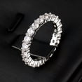thumbnail image 1 of 4mm Wedding AAA Cz Band Women's Gift White Gold/Yellow Gold Filled Ring Size 6-9, 1 of 8