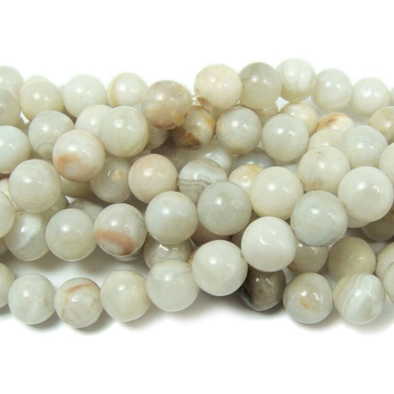 4mm White Crazy Lace Agate Smooth Round Beads Genuine Gemstone Natural Jewelry Making
