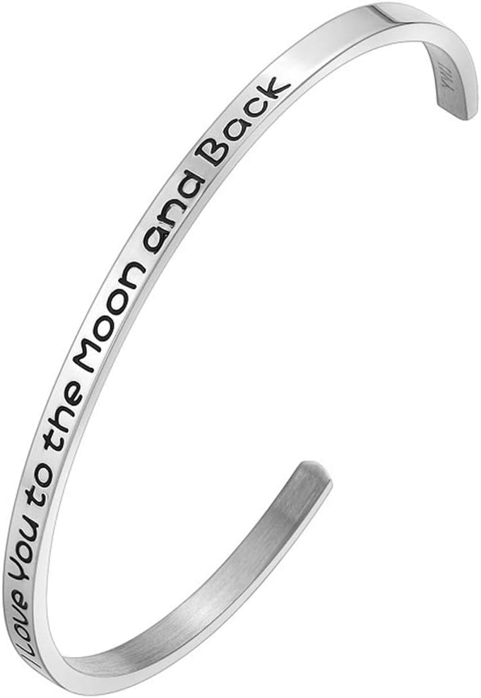 4mm Width Stackable Stainless Steel Inspiration Encouragement ...