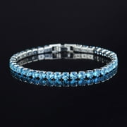 EDIODPOH 4mm Zirconia Tennis Bracelet Iced Out Chain Bracelets For Women Men Jewelry for Men Watches Boys Necklace for Women Wedding Stainless Steel Jewelry Set for Women Jewelry for Women Set Hiking Watches