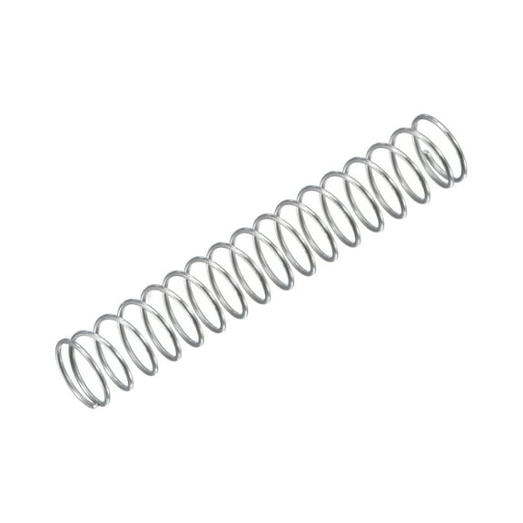 4mmx0.3mmx25mm 304 Stainless Steel Compression Spring 2N Load Capacity, 15pcs