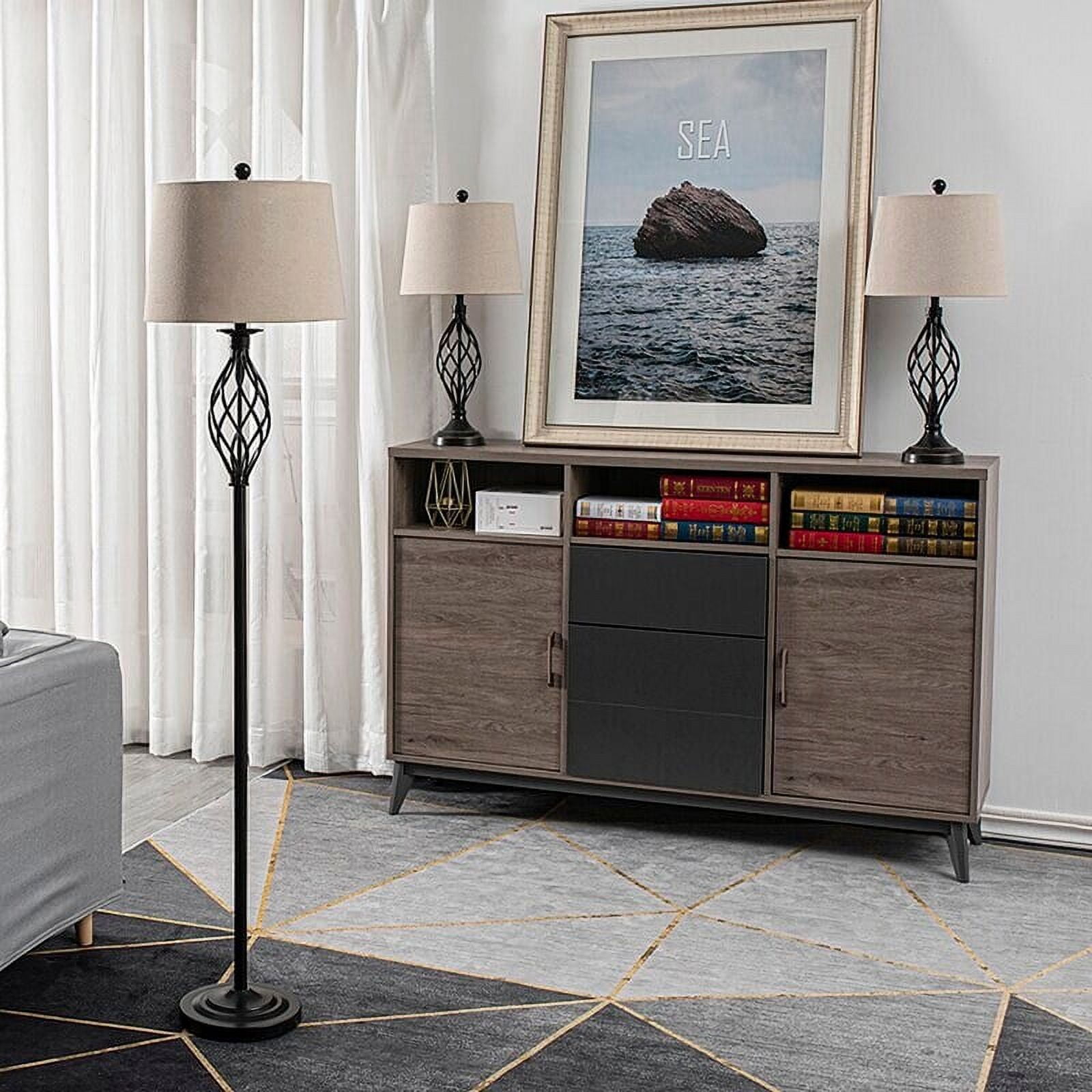 4modernhome 3 Piece Table And Floor Lamp Set - Walmart.com
