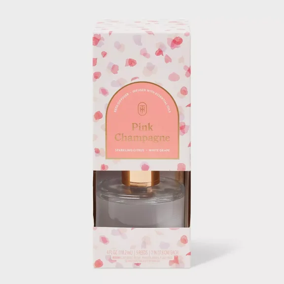 4oz Boxed Reed Diffuser - Pink Champagne