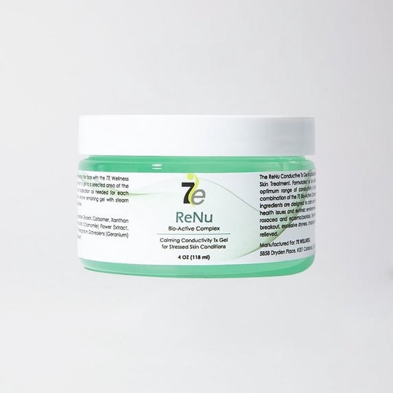 7E Wellness 4oz ReNu Conductive Tx Gel For Dry Skin with Bio-Active Complex