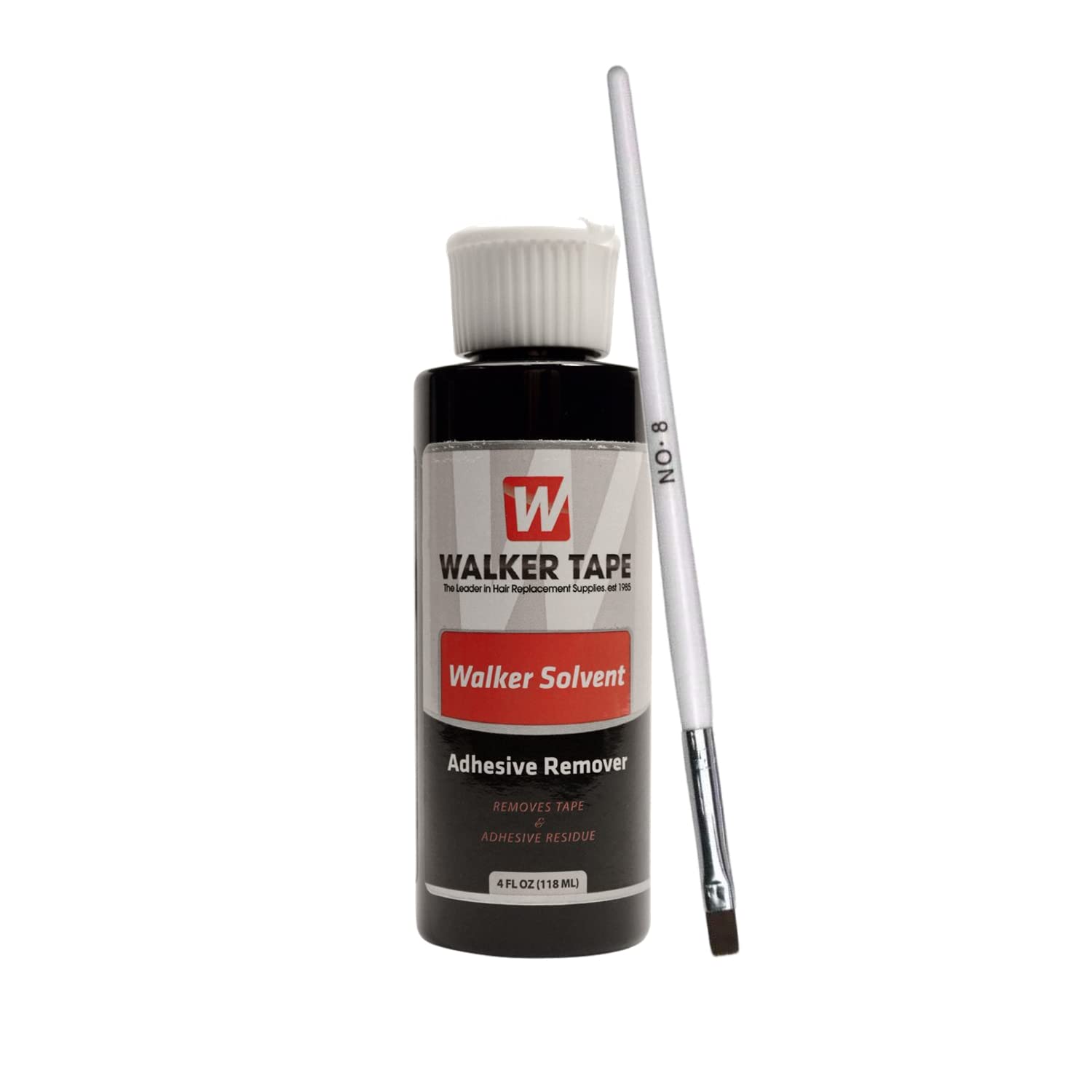 4oz Walker Solvent Hair Extension Tape Remover w/ White Brush