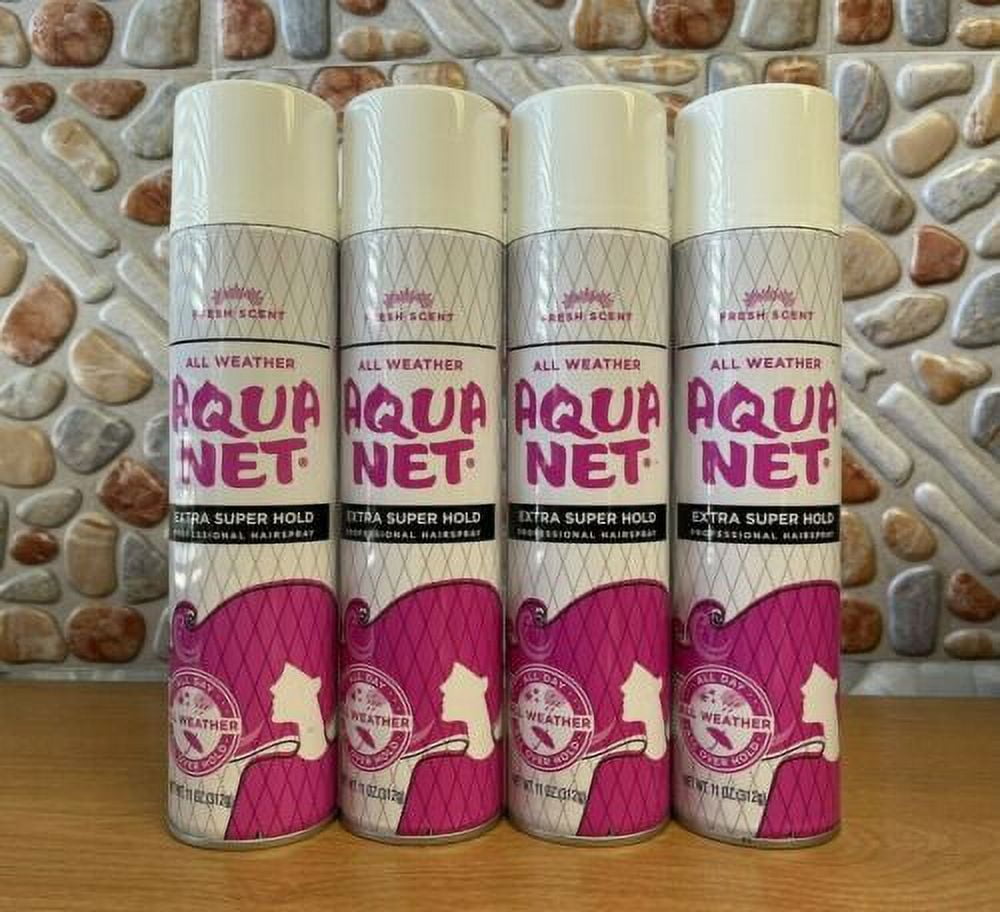 18 PK AQUA NET EXTRA SUPER HOLD HAIRSPRAY UNSCENTED ALL WEATHER 4 OZ