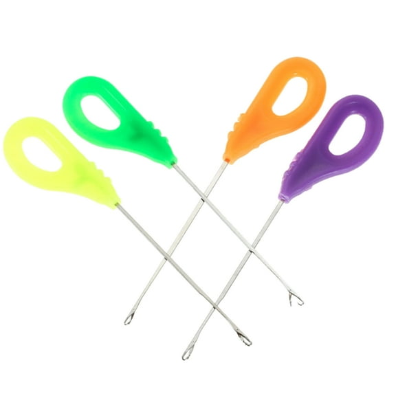 4pack Baits Needle Carps Fishing Baits Hook Needle Threader Fishing Accessory for Fishing Baiting Rigs Tool