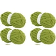 thumbnail image 1 of 4pack Chunky Chenille Yarn for Blanket, Super Bulky Soft Thick Fluffy Jumbo Giant Washable Polyester Big Yarn for Hand Knitting Extreme DIY Arm Knitting Throw Rugs Pillow, 1 of 9