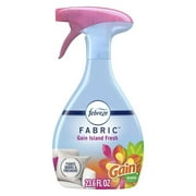 (4pack) Febreze Fabric Spray Air Freshener, Odor-Fighting Fabric Refresher, Gain Island Fresh, 23.6 fl oz