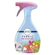 (4pack) Febreze Fabric Spray Air Freshener, Odor-Fighting Fabric Refresher, Gain Island Fresh, 23.6 fl oz