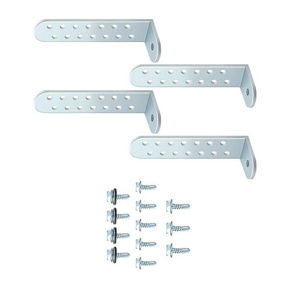 4pack Galvanized L Brackets for Compressor Support Powder Coated ...