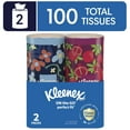 thumbnail image 1 of (4pack) Kleenex Perfect Fit Facial Tissues, 2 Canister Boxes, 50 Tissues per Box, 2-Ply, 1 of 2