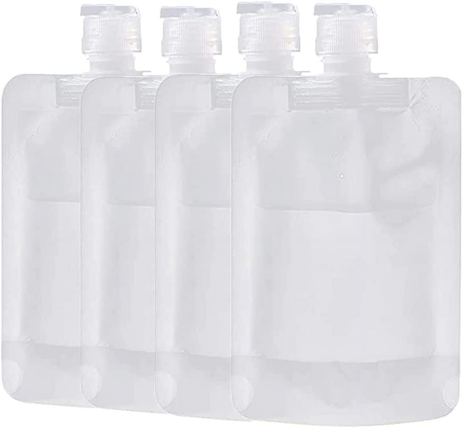 4pack Portable Travel Fluid Makeup Packing Bag with Labels Refillable  Travel Pouches-Sub Bags for Travel Tsa Approved Leakproof Toiletries  Containers
