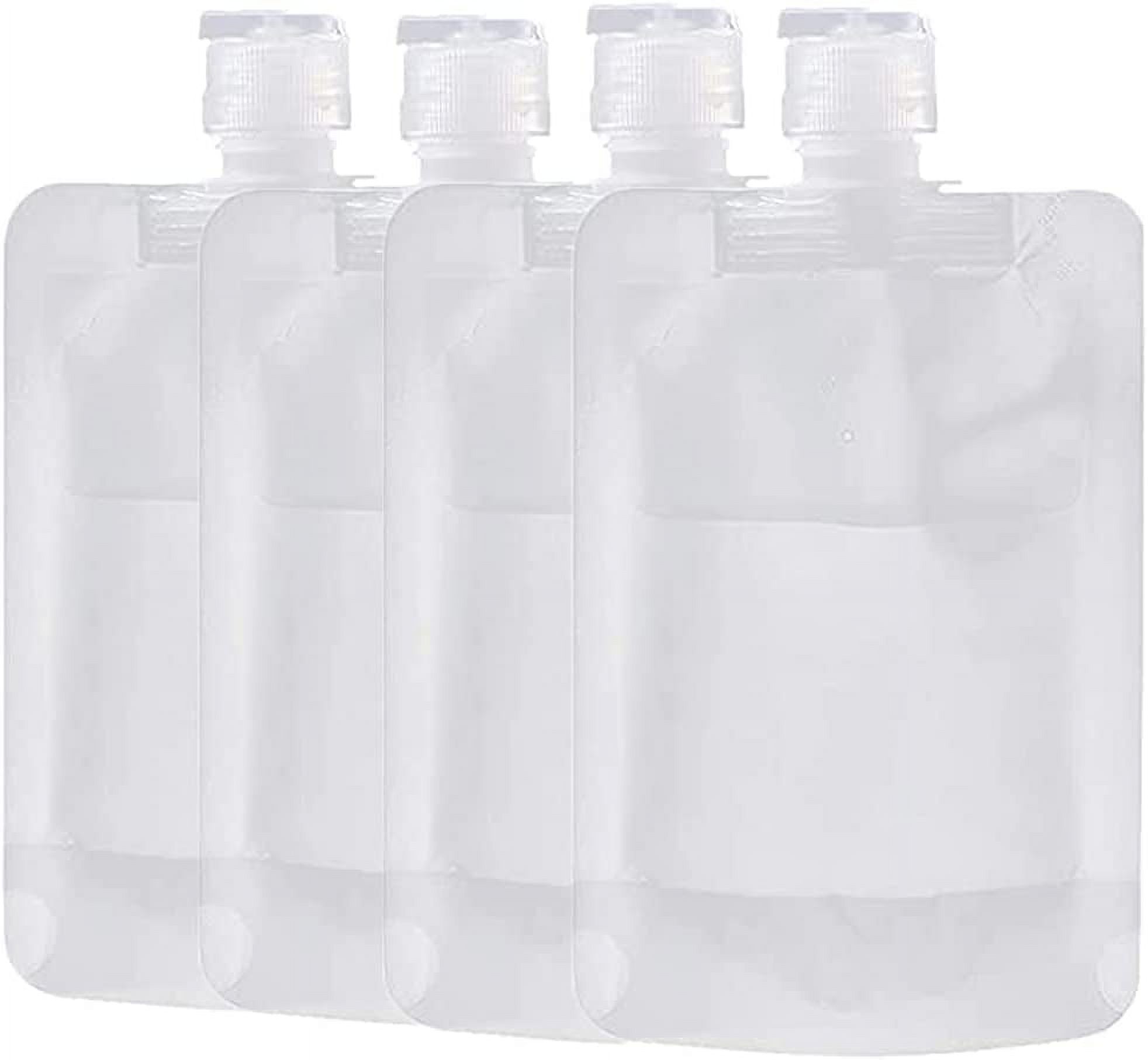 4pack Portable Travel Fluid Makeup Packing Bag with Labels