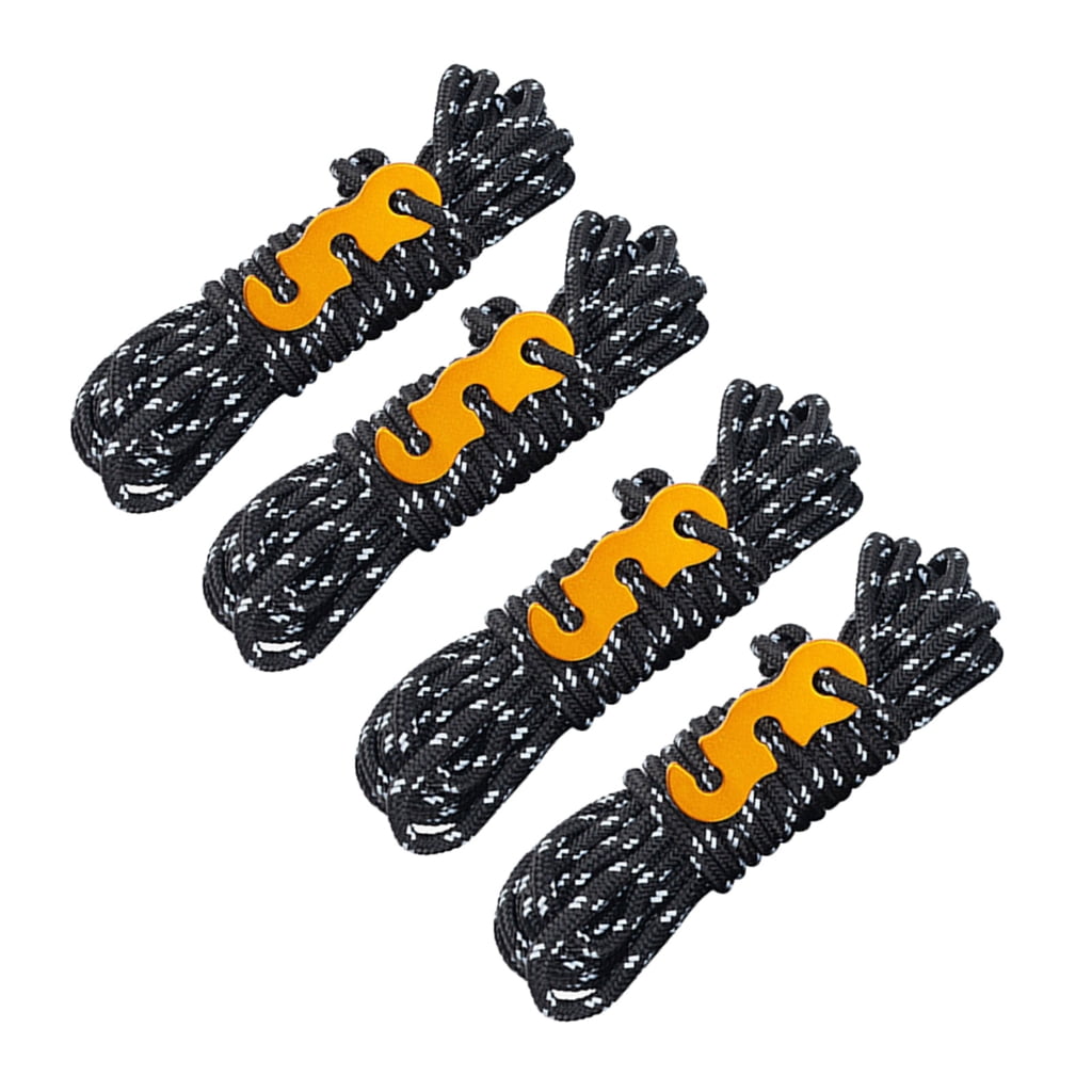 Security Line Rope 4pack Reflective Outdoor Rope Climbing Security Tent Rope Outdoor ...