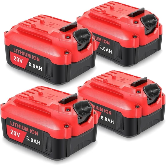 4pack Replacement for Craftsman 20V Battery 4.0Ah V20 Battery Compatible with CMCB205 CMCB204 CMCB206