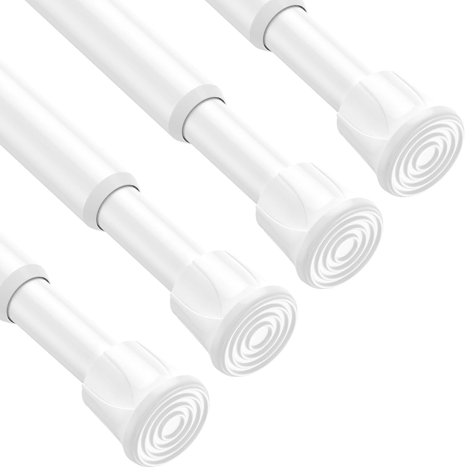 Spring Loaded Extension Rods 4pack Spring Tension Curtain Rod 27-49 Inch 5/8