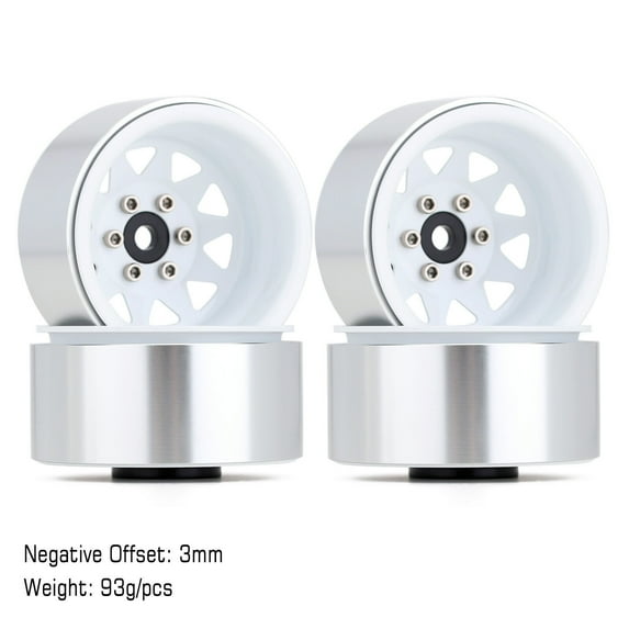 4pc 1.9" Beadlock Wheel Rim Hub Fits for 1/10 RC Crawler Car Traxxas TRX4 Axial SCX10