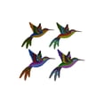 thumbnail image 1 of 4pc 10" Multicolor Metal Hummingbird Yard Décor, 1 of 8