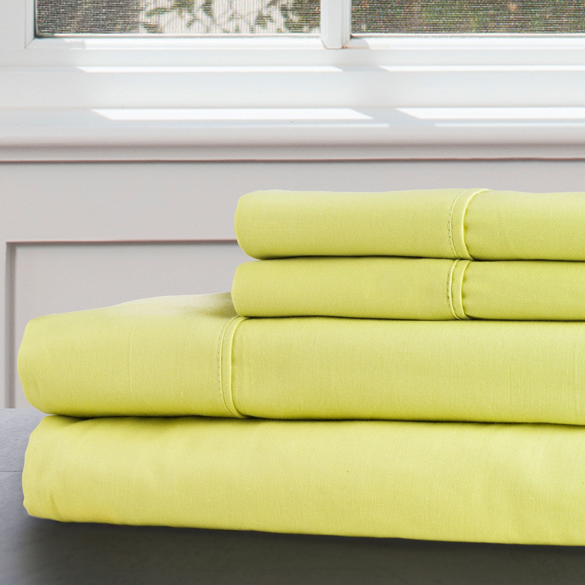 4pc 100 Cotton 300 Thread Count Bedding Sheet Set by Somerset Home