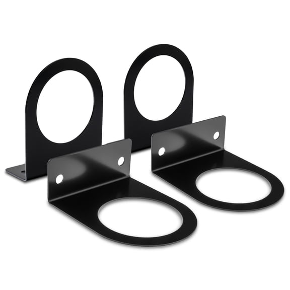 4pc 2.5" Round Marker Light Mounting Bracket [L Shaped] [3mm Powder Coated Steel] [Ultra Sturdy] [Versatile Mounting] for 2.5" Round Trailer Marker Lights On Truck Trailer RV