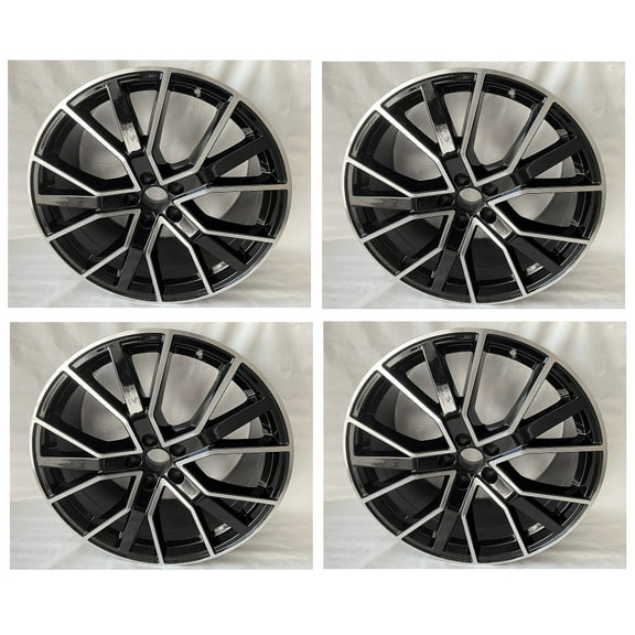 4pc 20" S LINE RS6 STYLE BLACK WHEELS RIMS FITS AUDI Q7 TDI FSI TSI QUATTRO 3.0T