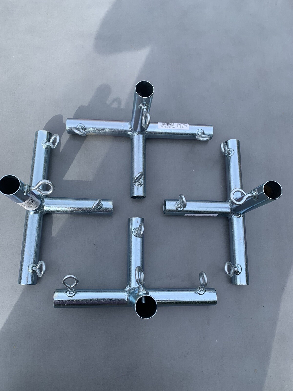 4pc - 4 Way Flat Edge Canopy Fitting Carport Patio Garden (F4A) 3/4 ...
