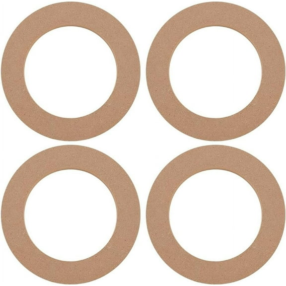 4pc 4pcs Car Speaker Spacer Rings 4.7 Inch Inner Diameter Wood Speaker Rings Wooden Speaker Spacer Rings Car Audio Universal Speaker Spacer Rings for Cars Boats Trucks