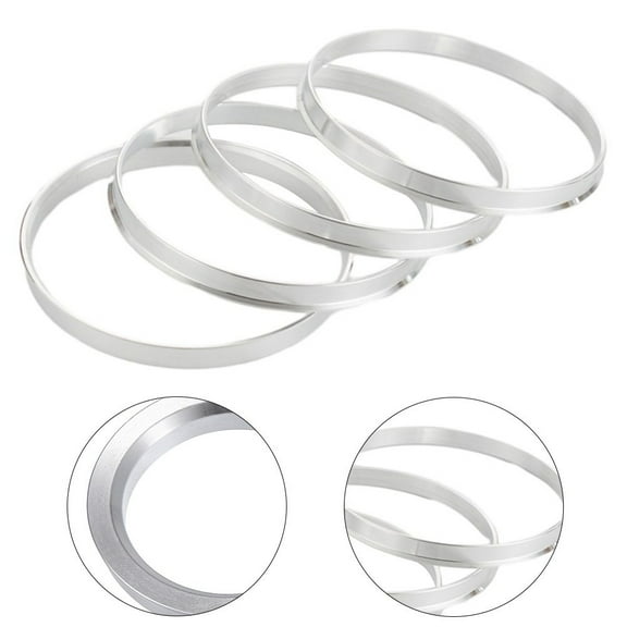 4pc Aluminum Hub Centric Rings | 64.1mm Car to 73.1mm Wheel Bore