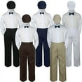 thumbnail image 1 of 4pc Boy Suit Set Blue Teal Oasis Bow Tie  Baby Toddler Kid Formal Hat Pants S-7, 1 of 2