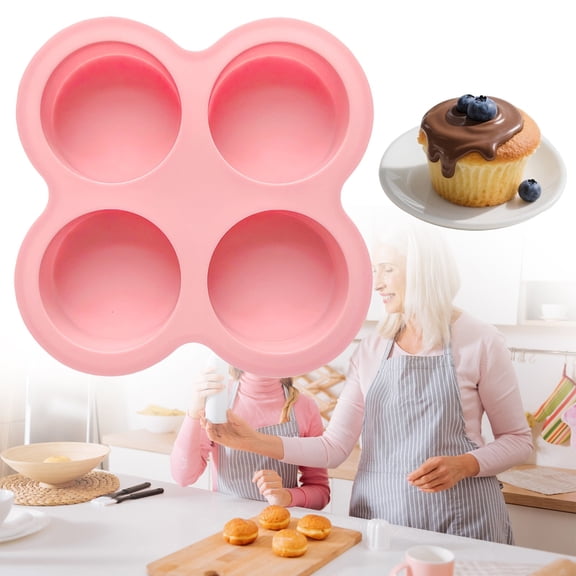 4pc Cake Mold Resin Silicone Mold Soap Mold For Craft Room Pink