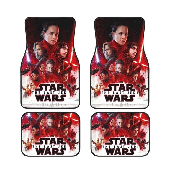 4pc Darth Vader Car Floor Mats Set Anti Skid Vehicle Floor Mat Car Carpet For Most Cars Sedan Suv Truck Universal Auto Interior Accessories