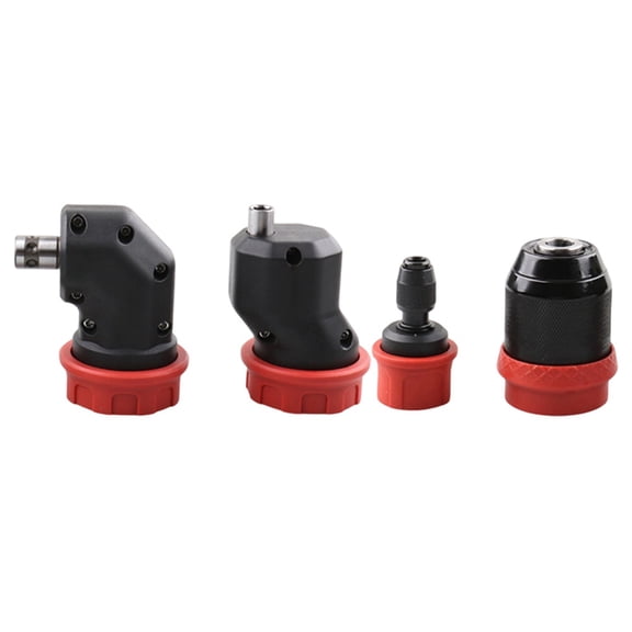 4pc Electric Drill Chuck Quick-Release for 6.35mm Shank Brushless Rechargeable Power Drill Adapter Conversion Chuck Part