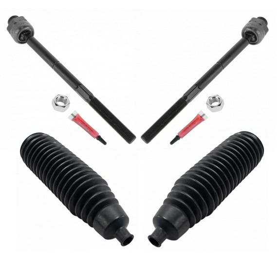 4pc Front Inner Tie Rod & Bellow Kit LH Driver & RH Passenger for Jeep Liberty PSA32075