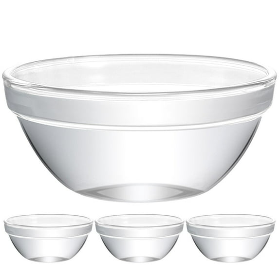 4pc Glass Ramekins Mini Prep Bowls for Home Restaurant