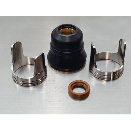 4pc Harbor Freight Titanium Plasma 45 Plasma Cutter 56255 TI-PC45 - Retaining Cap + Swirl Ring + 2 x Standoffs