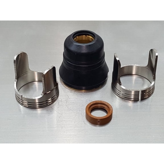4pc Harbor Freight Titanium Plasma 45 Plasma Cutter 56255 TI-PC45 - Retaining Cap + Swirl Ring + 2 x Standoffs