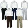 thumbnail image 1 of 4pc Ivory Vest & Tie  Suit Set Baby Boy Toddler Kid Uniform S-7, 1 of 2