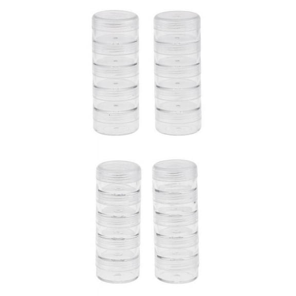 4pc Jewelry Small Screw Storage Container 5 Stackable