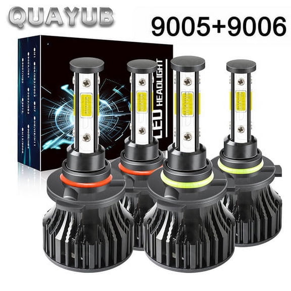 4pc LED Conversion Bulb Kit for Freightliner Columbia Headlights Lamp Low + High