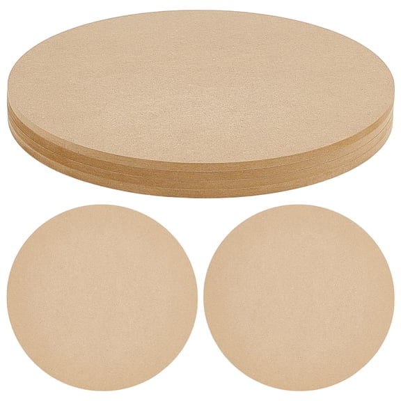 4pc Medium Density Fiberboard (MDF) Portable Clay Wedging Board with Built for Clay Crafts Arts Ceramics Pottery Tools BurlyWood 25x0.6cm