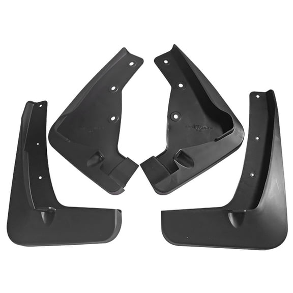 4pc MudFlap For Mitsubishi 2013-2019, Custom No Drilling Splash Guards Mud Guards Decorative Accessories, Front Rear Fender Protector-black
