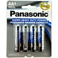 thumbnail image 1 of 4pc Panasonic AA Batteries Super Heavy Duty Power Carbon Zinc Double A Battery 1.5v, 1 of 2
