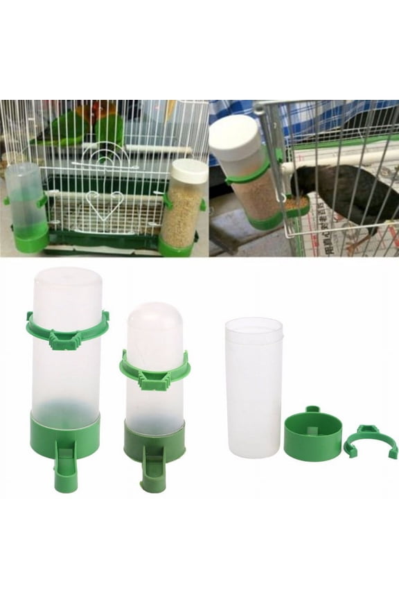 4pc Pet Bird Drinker Water Food Feeder Clip for Aviary Cage Budgie Parrot Birds